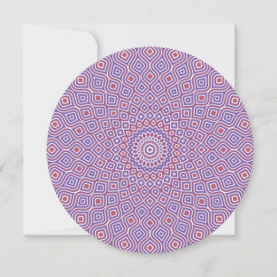 Invitation ronde en mosaïque de Whirlpool en viole
