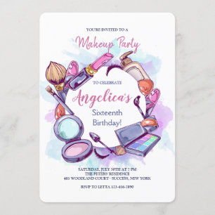 Invitation ronde maquillage
