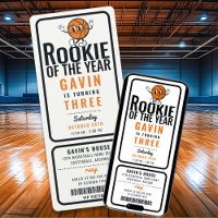 Rookie De L'Année Basketball Customisé Anniversair