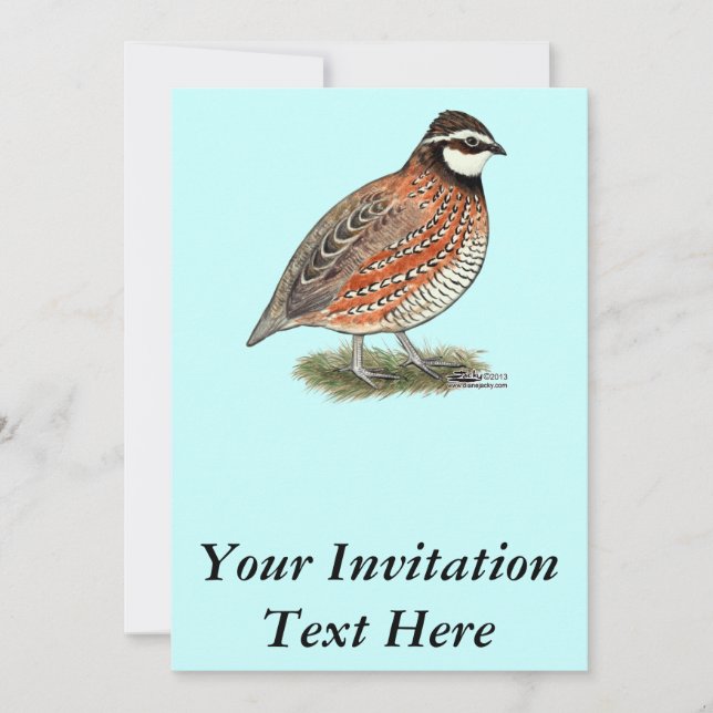 Invitation Rooster de Quail (Devant)