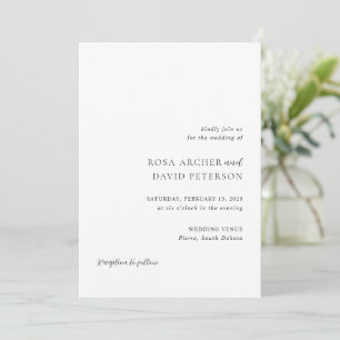 Invitation Rosa Elegant Mariage moderne