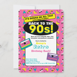 Invitation Rose 90's