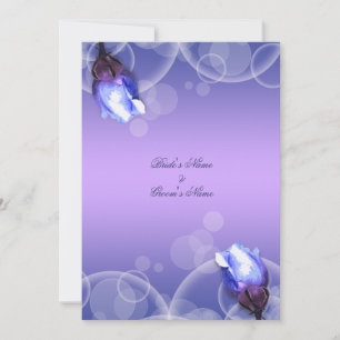 Invitation rose bleu vintage ancien mariage imaginaire