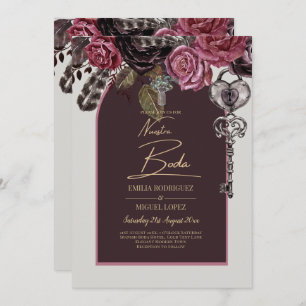 Invitation ROSE BOTHIQUE Bourgogne Mariage de automne