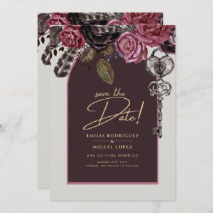 Invitation ROSE BOTHIQUE Bourgogne Mariage de automne