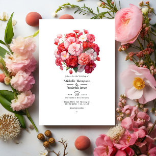 Invitation Rose Bubble Gum, Barbe à Papa & Mariage au Fraise