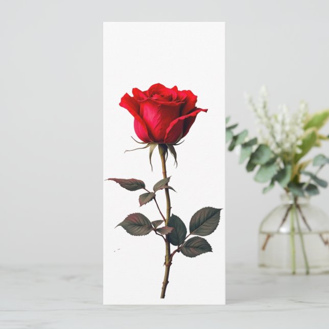 Invitation Rose d'amour (Debout devant)