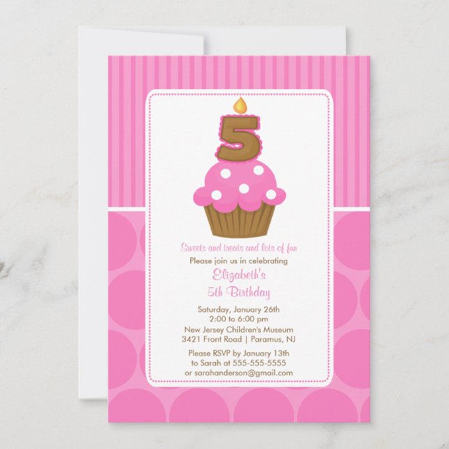 Invitation Rose d'anniversaire d'invitation d'anniversaire de (Devant)