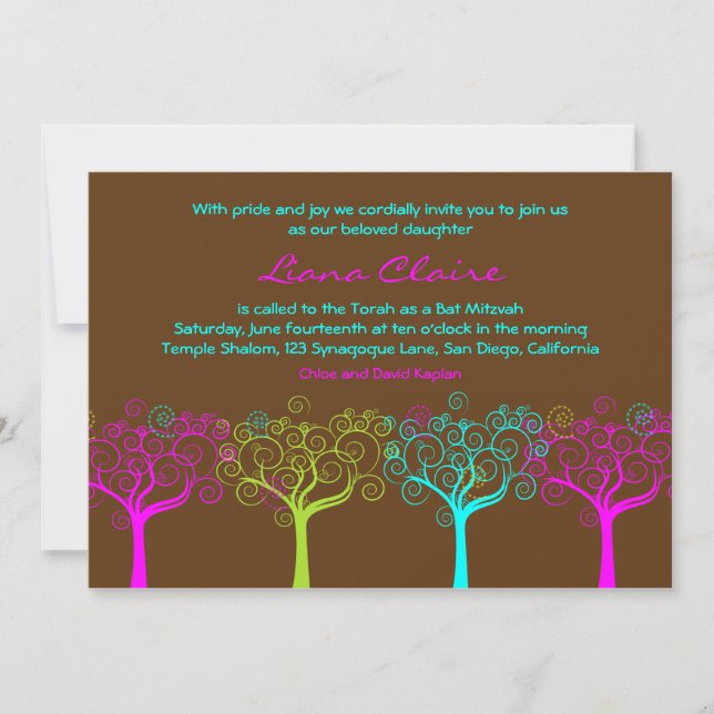 Invitation Rose de chocolat de Claire de liane d'invitation (Devant)