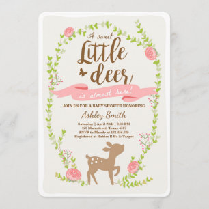 Invitation Rose de fille de région boisée d'invitation de