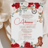 Rose de Quinceanera rouge Anemone Fancy Charro/Cow
