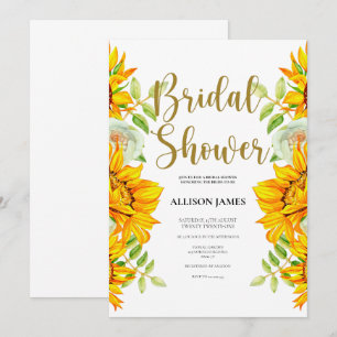 Invitation Rose de Sunflowers