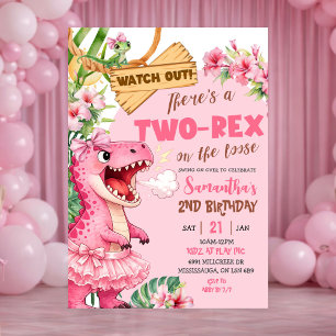 Invitation Rose Deux Rex En Liberté Troisième Anniversaire