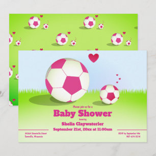 Invitation rose du baby shower   du
