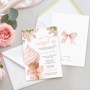 Invitation Rose Elle a été ramassée Fête des mariées de glace