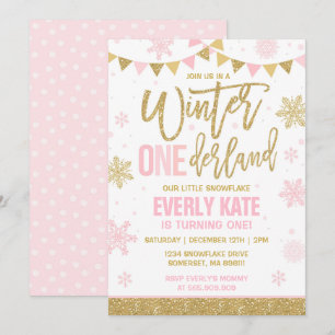 Invitation Rose et or d'invitation d'anniversaire