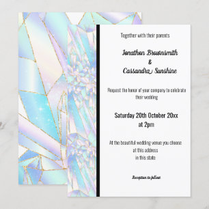 Invitation Rose FLEURI BLANC BLACK TRIM BLANC