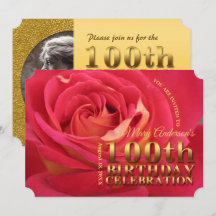Rose Gold 100th Birthday Celebration ajouter Photo