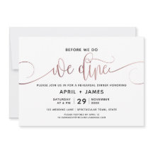 Rose Gold avant de faire Nous Dînons Répétition Dî