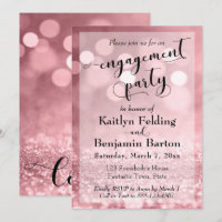 Rose Gold Parties scintillant Bokeh