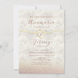 Invitation Rose Gold Parties scintillant de mariage Invitatio