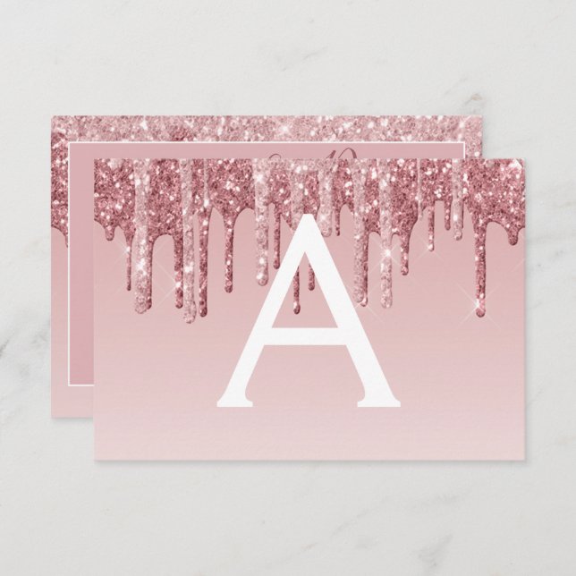 Invitation Rose Gold Parties scintillant Sweet 16 Enregistrer (Devant / Derrière)