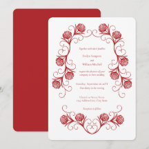 Rose gothique moderne torréfier Crimson Mariage r