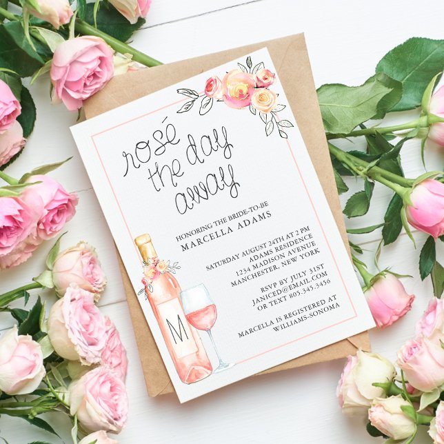 Invitation Rosé le jour d'absence de Brunch nuptial (Créateur téléchargé)