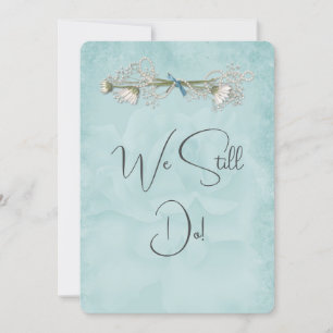 Invitation Rose Mariage Aqua