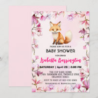 Rose mignon Renard rouge fleurs sauvages baby show