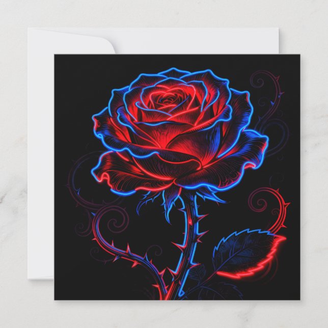 Invitation Rose Néon (Devant)