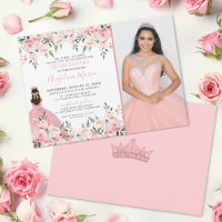 Rose Pâle Photo Floral Quinceanera