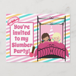 Invitation rose pour l'anniversaire d'une soirée p