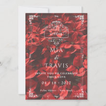 Rose Romantique | Élégant Floral Mariage Modifiabl