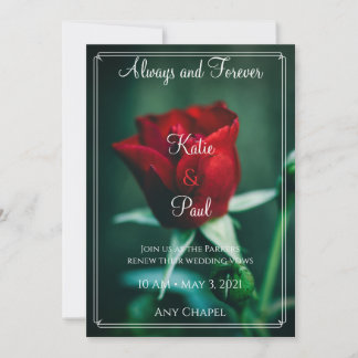 Invitation Rose Romantique | Élégant mariage floral