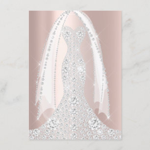 Invitation Rose rose diamant Rose rose rose