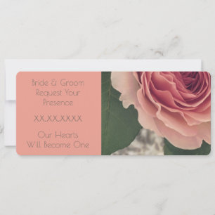 Invitation Rose Rose Et Corail