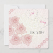 Invitation rose rose vintage