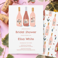 Rosé Toute la journée Vin Fête des mariées Cute Cu
