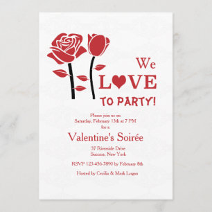 Invitation Rose Valentine