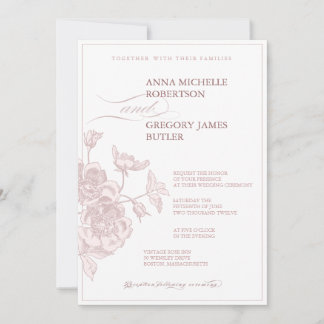 Invitation Rose Vintage
