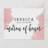 Roseau Aquarelle Veux-tu être ma dame d'honneur