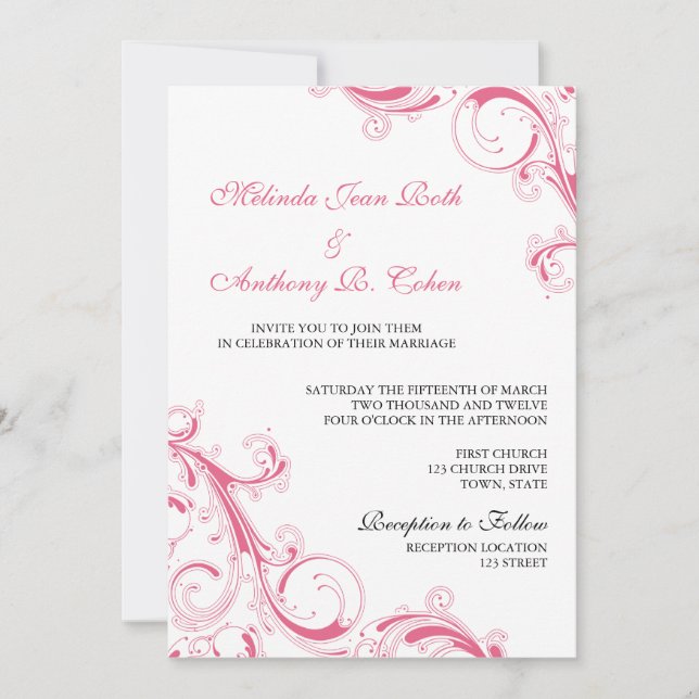 Invitation Rosée de la lame de Filigree (Devant)