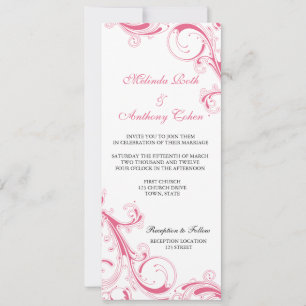 Invitation Rosée de la lame de Filigree