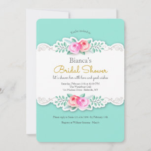 Invitation Roses Artistiques