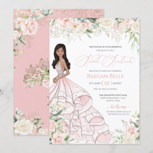 Invitation Roses Blanches Roses Blanches Vitrées de luxe Swee