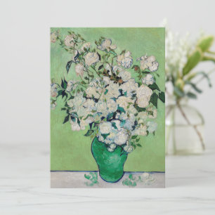 Invitation Roses de Still Life dans un vase par Vincent van G