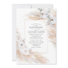 Roses d'orchidées blanches et Mariage d'herbe Pamp