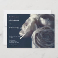 Roses Élégantes Shabby Chic Bleu Mélancolique Mari