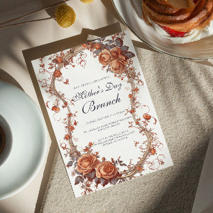 Invitation Roses et Brunches Brunch Fête des Mères